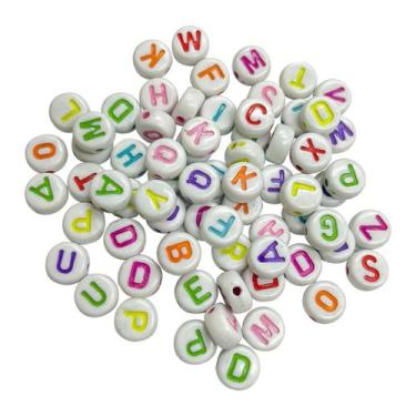 Imagem de Missangas entremeio letras redondas diversos modelos para criar em ger