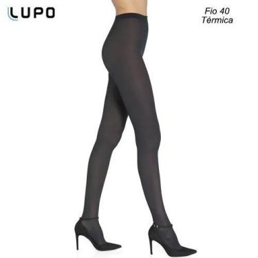 Imagem de Meia Calça Térmica Fio 40 Opaca - Lupo Warm 5881, GG, Preto