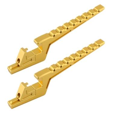 Imagem de Generic Apoios para os pés do passageiro da motocicleta, pedais traseiros, suporte de extensão antiderrapante para pedais do passageiro para bicicleta, Ouro