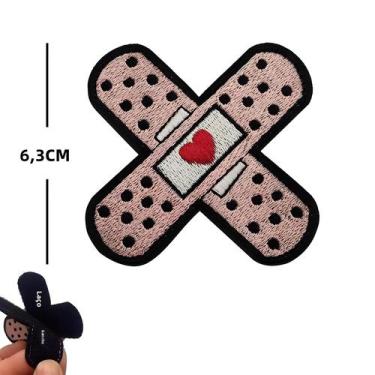 Imagem de Emblema Tático Bordado OK Morale Com tiras autocolantes Para Roupas E 