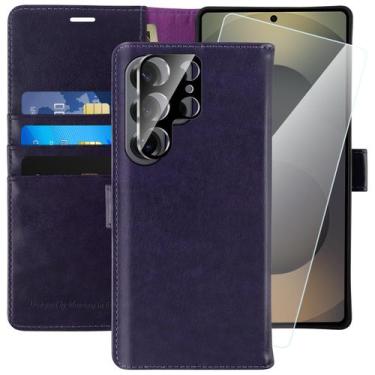 Imagem de Capa tipo carteira MONASAY Samsung Galaxy S25 Ultra 6.9" com acesso.