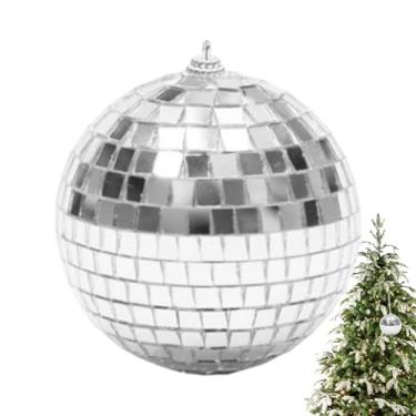 Imagem de Rrlihjgu Refletor de bola de discoteca, Decoração de pingente de bola de espelho de barra, Suprimentos de decoração de design retrô para bares, apresentações de palco e festivais