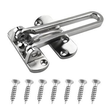 Imagem de U 10308 Trava de barra giratória para portas articuladas, trava de proteção de porta para proteção de segurança de crianças/animais de estimação, trava de segurança fundida para segurança doméstica