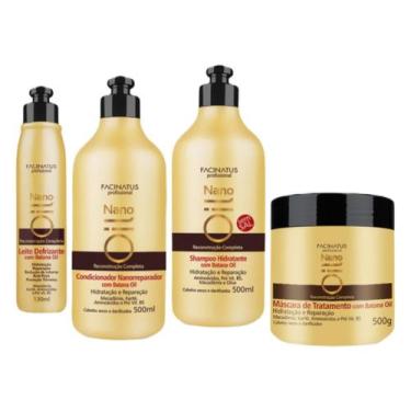 Imagem de Kit capilar nanorreparador batana oil nano oil facinatus