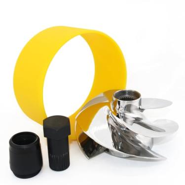 Imagem de CAPTAIN Kit de impulsor de substituição para Sea-Doo 267001050, compatível com Sea-Doo RXP-X GTR-X-300 Personal Watercraft (PWC), Jet Ski 155,5 mm impulsor com anel de desgaste, chave e vedação