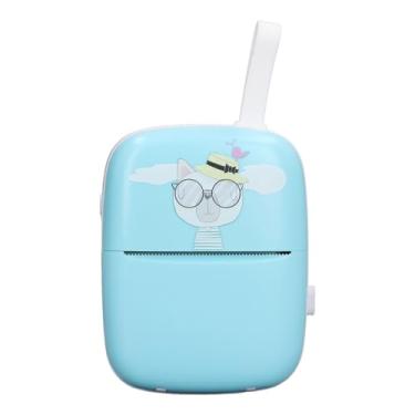 Imagem de Luqeeg Impressora Térmica de Etiquetas para Remessa Bluetooth, 200 DPI Sem Tinta Recarregável Por USB Portátil de Bolso com 1 Rolo de Papel Térmico