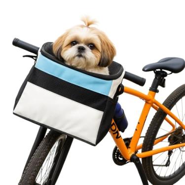 Imagem de Bolsa Cesto Pet Carregar Cachorro Cães Gatos 4 em 1 Ombro Bicicleta Bike Moto Assento Carro Passeio Canguru (Branca)