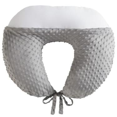 Imagem de Almofada de leitura para jogos e leitura, crochê, almofada de suporte de braço em forma de U com capa removível que reduz o arco do pescoço para adultos ler e trabalhar sentado na cama, sofá para