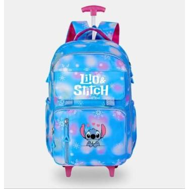 Imagem de Mochila Com Carrinho Escolar Bolsa Menina Reforçada - Soberana Brinque