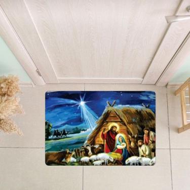 Imagem de Tapete Decorativo para Porta Presépio - 40x60cm - Sua Casa Shop