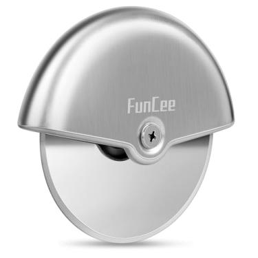 Imagem de Cortador de pizza premium com lâmina afiada para cortar pizzas, crostas, tortas e muito mais, faca de aço inoxidável com aderência ergonômica e confortável, pode ser lavada na lava-louças