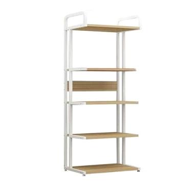 Imagem de Suporte de impressão de metal para impressora prateleira armário de arquivo de escritório com armazenamento prateleira de armazenamento ajustável no chão para mesa de impressora de escritório (cor: B)