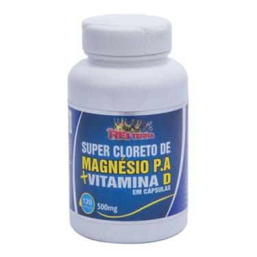 Imagem de Magnésio + Vitamina D - 120 Cápsulas para Saúde Óssea - Rei Terra
