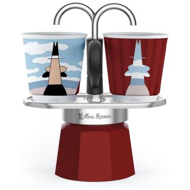 Imagem de Mini Cafeteira de Café Expresso Manual 95 mL Bialetti, Alumínio, Vermelha