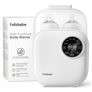 Imagem de Aquecedor de Mamadeira para Bebê, Felizbebe 10 em 1 para Todos os Tipos de Mamadeiras, Corpo Removível para Limpeza Fácil