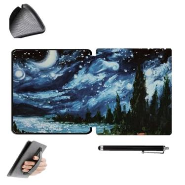 Imagem de GUKSRASO Capa para Kindle Oasis 10ª/9ª Geração (Modelo: CW24WI/S8IN4O) - Compatível com 7 Polegadas, Material TPU à Prova D'água, com Alça de Mão e Caneta Stylus