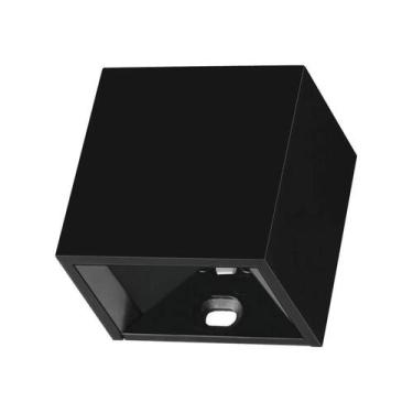 Imagem de Arandela LED PIT MINI Preta 2W 3000K (Branco Quente) 50x50x40mm Facho 