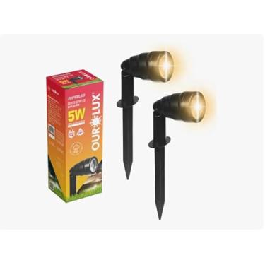 Imagem de Kit 2 Luminária Spot Super Led Grama Jardim Iluminação 3500k