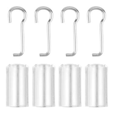 Imagem de 8 peças de reposição de mini persianas – gancho de varinha de aço inoxidável, fio, gancho de colarinho de manga para reparo de janela horizontal e acessórios