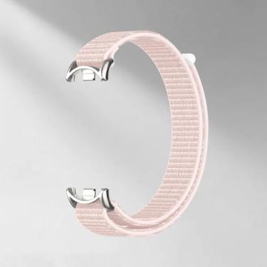 Imagem de Pulseira esportiva de nylon para mulheres e homens, pulseira de substituição para Xiaomi Mi Band 10/9/8 (rosa pérola, para Xiaomi Mi Band 8/9/10)
