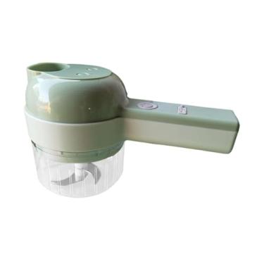 Imagem de Baoblaze Picador de carne elétrico portátil, pequeno processador de alimentos, picador de cebola, de alho para queijo, alho, gengibre e salada.