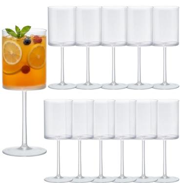 Imagem de JLYLOL 12 peças de taças de champanhe de plástico transparente de 293 ml, taças de champanhe grandes, reutilizáveis, acrílico, para brindar para casamento, copos de água, taças de vinho, para