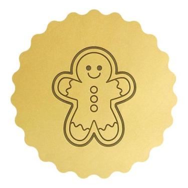 Imagem de Cortador Biscoito Natal Gingerbread Fofo Sorrindo - DOCE IMPRESSO, 9,5