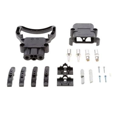 Imagem de Luzhengyang Kit de conector rápido de bateria de alta potência com alça, adaptador para guincho de reboque, design Plug and Play, para carregadores de bateria remotos, reboques - 4,9 x 2,8 polegadas