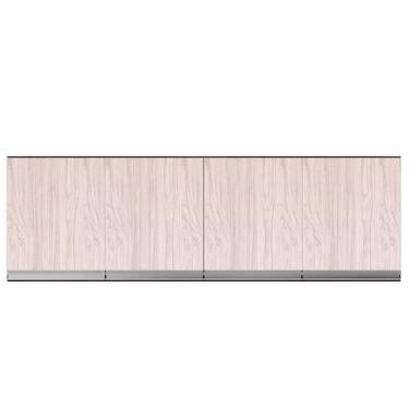 Imagem de Armario Aéreo Geladeira 150cm Andréia 2 Portas Ajl Móveis Castanho Avelã