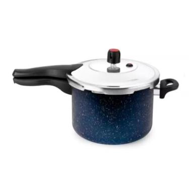 Imagem de Panela de pressão de 4,5 litros, revestimento antiaderente para facilitar a limpeza(Azul)
