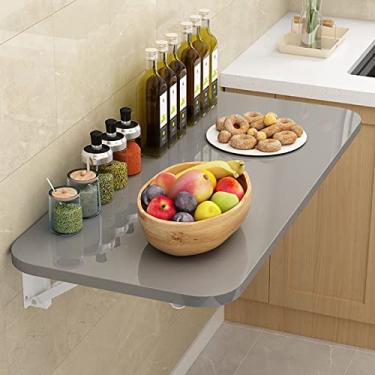 Imagem de Mesa dobrável para lavanderia, mesa dobrável para computador, mesa flutuante, mesa de jantar dobrável, mesa de trabalho dobrável, economia de espaço, mesa suspensa para escritório em casa