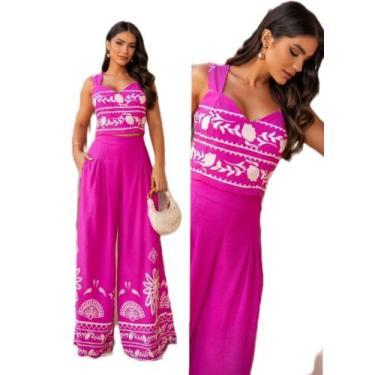 Imagem de Conjunto Feminino Estampado - Rotta Girls, Rosa, Tamanho único 