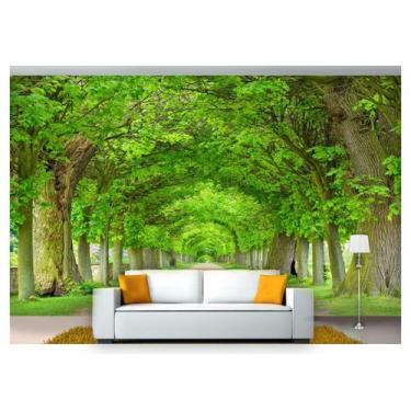 Imagem de Papel De Parede Estrada Caminho Floresta 3D 7,50m² Nes110 - Você Decor