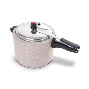 Imagem de Panela de Pressão Brinox Ceramic Life Vapt 7,5L Mineral Resist Vanilla