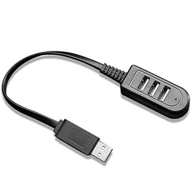 Imagem de Divisor USB 3 em 1 com 1 porta USB 3.0 e 2 portas 2.0, hub multiportas com carregamento offline para laptop, desktop, celular, tablet, produtos digitais