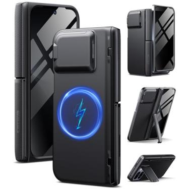 Imagem de TONGATE Capa magnética para Pixel 10 Pro Fold com protetor de tela de privacidade, [compatível com MagSafe] [com capa de câmera e proteção de dobradiça] Capa robusta de corpo inteiro para Google 10