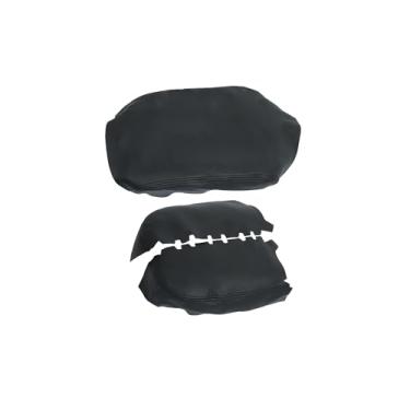 Imagem de VekAuto 1 conjunto de capa de apoio de braço para console central capa de apoio de braço capa de substituição de almofada de couro de microfibra para Honda Pilot 2009-2015 preto acessórios automotivos