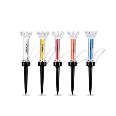 Imagem de 5Pcs Tee de Treinamento Golfe Suporte com Passo Magnético Acessórios Auxiliares para Golfistas