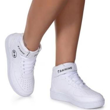 Imagem de Tênis Treino Academia Fit Caminhada Dia a Dia Cano Alto Cor:;Tamanho:38;Gênero:Unissex-Unissex