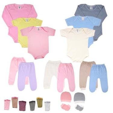 Imagem de Kit C 14 Body Bebêmijão Liso Roupa Bebê Atacado - Batutinhas, P, Menin