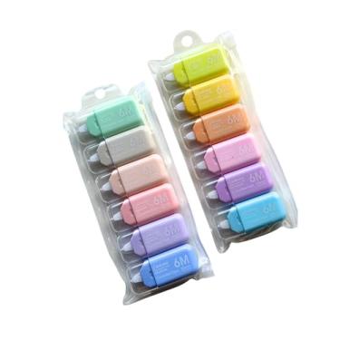 Imagem de Corretivo Em Fita Kit Com 6 Corretivos Cores Variadas Com 6 m Cada (Candy Colors)