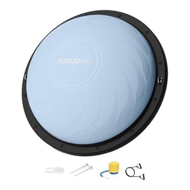 Imagem de KiBcsLic Bola de Equilíbrio, Bola de Exercícios Hemisférica Versátil Antiderrapante, Equipamento de Treino para o Corpo Todo, Ideal para Flexões, Pilates e, Azul, 58 Cm