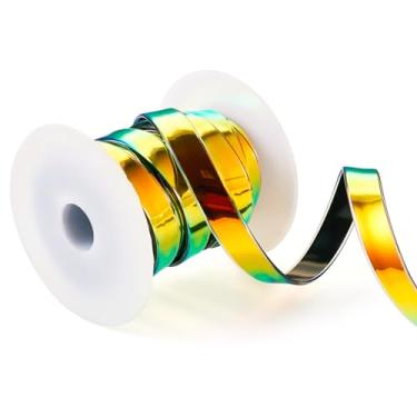 Imagem de Elecrelive Fita de silicone plana de 5 metros cordão de plástico fita de borracha iridescente para pulseira chaveiro pulseira cordão de fabricação de joias