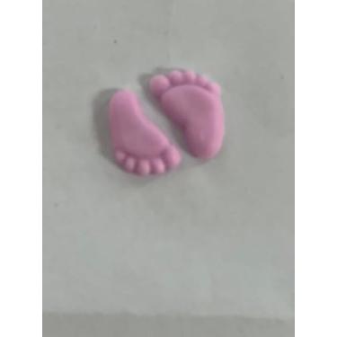 Imagem de Kit Com 50 Pares De Pezinhos Sabonete Glicerinado Artesanal Para Lembrancinhas De Festas e Maternidade (50, Lilás)