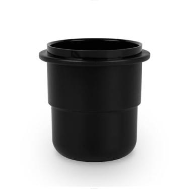 Imagem de watchget Copo dosador de café expresso de 58 mm compatível com filtros portáteis de plástico de 58 mm Acessórios para máquina de café, preto