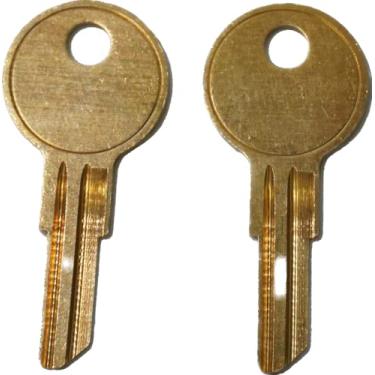 Imagem de Par de chaves de substituição para armários de arquivos HON e vários móveis de escritório com códigos 101E a 255E cortados para código (103E)