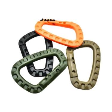 Imagem de Mosquetão Tático Forte Com Gancho De Snap D-Ring, Ferramenta EDC De Pl