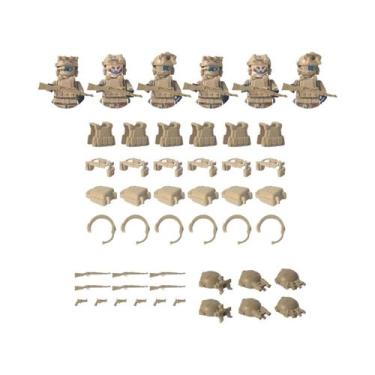 Imagem de Brinquedo De Bloco De Montar De Forças Especiais Camuflado SWAT Para C