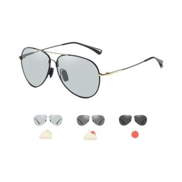 Imagem de Óculos De Sol Polarizados Para Aviação Com Visão Noturna Para Homens, 