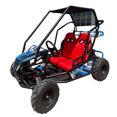 Imagem de Mini Buggy 2 Assentos Gasolina 110CC 4 Tempos Criança e Adolecente Azul Importway Iwbug-110 Az